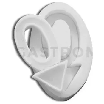 Kuchyňská sůl Silikonová forma pro cukorovou hmotu ve tvaru čísla 0 - SLK010, 53x25 mm | SILIKOMART, SugarFlex