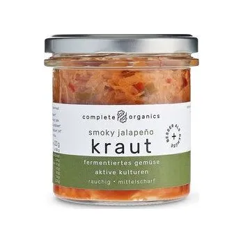 Completeorganics Fermentované zelí s uzenou paprikou a jalapeňo 210g bio