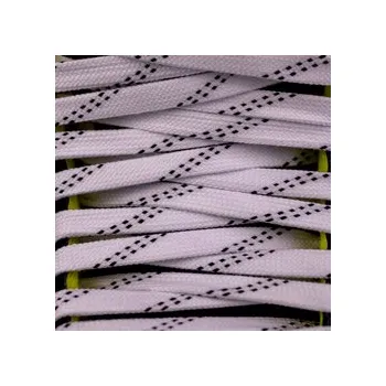 Bavlněné tkaničky Hockey Bear Bílé, Délka 240 cm