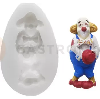 Kuchyňská sůl Silikonová forma pro cukorovou hmotu ve tvaru klauna - SLK016, 65x30 mm | SILIKOMART, SugarFlex