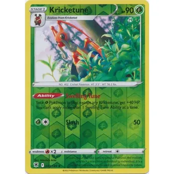 Společenská hra Pokémon karta Kricketune 010/189 Reverse Holo
