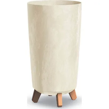 Zahrada Prosperplast Květináč GRACIA TUBUS SLIM BETON EFFECT 23,9 cm - barva: písková