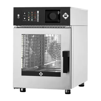 konvektomat RMgastro RM - MSTBD 0611 EL Konvektomat SLIM elektrický 6x GN 1/1 automatické mytí nástřik dotykový ovládací panel 7" 400 V levé dveře + záruka 3 roky