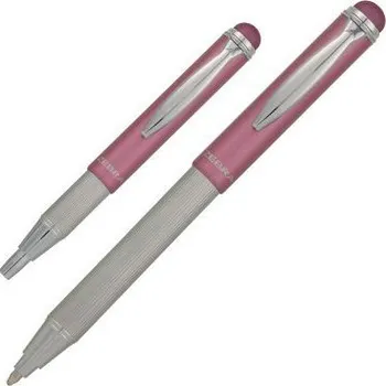 Corwell Kuličkové pero "Telescopic Metal Stylus", modrá, 0,24 mm, teleskopické, kovové, růžová