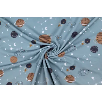 Teplákovina planetky na modrošedé