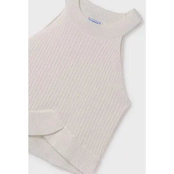 Chlapecké tričko Dívčí top, pletené triko Mayoral 6023 limetka barva: smetanová, Rozměr: 140 (10 let)