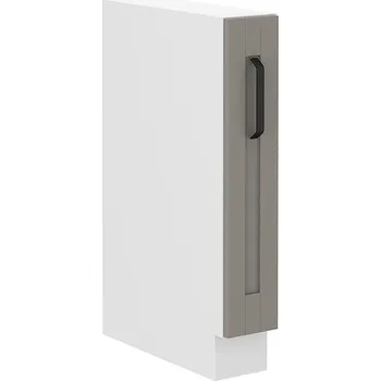 Kuchyňská skříňka LEMPERT Dolní výsuvná skříňka LUNY 33 (15 cm) claygrey / bílá