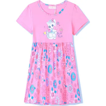 Dívčí šaty Dívčí šaty - KUGO KS2371, světle růžová Barva: Růžová světlejší, Velikost: 98