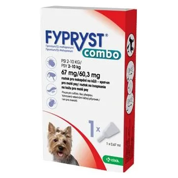 Antiparazitikum pro psa Fypryst combo spot-on 67/60,3mg pes malý 1 pip