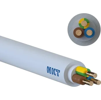 elektrický kabel Kabel NYM-J 3x1,5 (žlutozelená-modrá-hnědá) pro pevné uložení