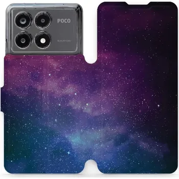 Pouzdro na mobilní telefon Flipové pouzdro Mobiwear - Xiaomi Poco X6 Pro 5G - V147P Mlhovina (Knížkové flip pouzdro, obal, kryt na mobil Xiaomi Poco X6 Pro 5G - V147P Mlhovina, materiál Umělá kůže + TPU - ochrana 360°, stojánek, silikonová vanička, magnetické zavírání)