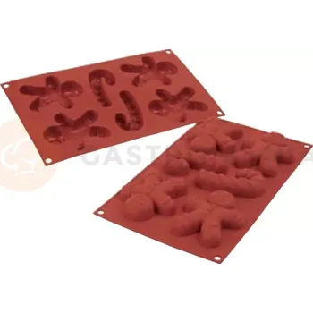 Kuchyňská sůl Silikonová forma SF106 GINGERBREAD - 6 hnízdeček | SILIKOMART, Classic Premium