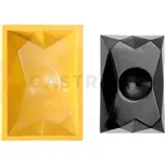 Silikonová forma na cukrovou hmotu nebo čokoládu ve tvaru diamantů - 130x200x40 mm | SILIKOMART, SugarFlex Gold