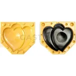 Silikonová forma na cukrovou hmotu nebo čokoládu ve tvaru dvou srdcí - 150x150x30 mm | SILIKOMART, SugarFlex Gold