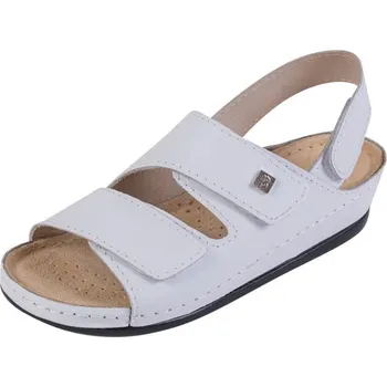 Dámské sandále Buxa Dámské kožené sandály BZ215 - Bílá Velikost: 37