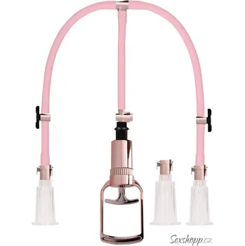 Vakuová pumpa na klitoris a bradavky Clitoral & Nipple Pump Set Medium