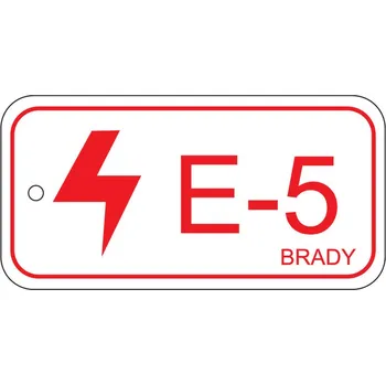 Štítek pro zdroje energie, elektro oblast, označení E-5, BJ = 25 kusů