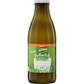 Mléko Dennree Mléko čerstvé plnotučné 1 l bio