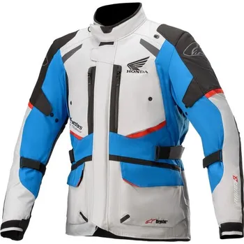 Sport Bunda na motorku ALPINESTARS ANDES DRYSTAR HONDA kolekce, TECH-AIR 5 kompatibilní (světle šedá, černá, modrá, červená, vel. M)