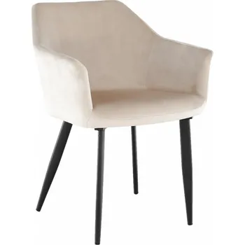 Křeslo Křeslo, látka béžová / černé nohy, ODOVEL