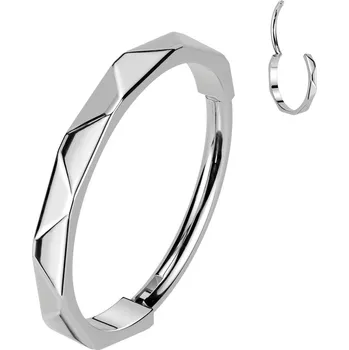 Piercing Šperky4U Segment kruh - helix / cartilage / tragus / septum piercing TITAN, 0,8 x 10 mm - TIT1335-0809