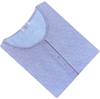 Dámské noční prádlo Dámská bavlněná noční košile C-Lemon - BL3323-T Barva: Fialová, Velikost: XL
