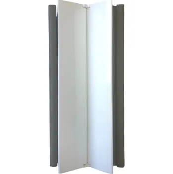 Podlahová lišta Volpato Roh pro plastový sokl, oboustranný bílá matná Výška soklu (mm): 100