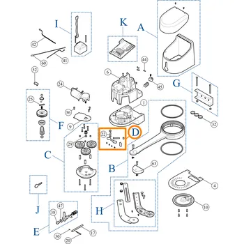 PRHK05 sestava mechanického koncového spínače Nice HYKE