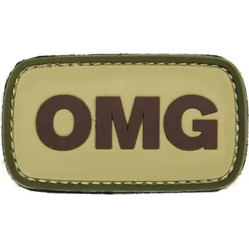 Nášivka 101 Inc. Company Nášivka na suchý zip OMG (plast 3D) - oliva (101 INC)