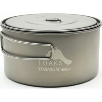 Jednorázové nádobí TOAKS Ultralehký titanový hrnec 900 ml - D130 mm 15350