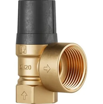 Ventil Duco ventil pojistný 3/4"x1", 10bar, 321kW, membránový, závitový, topení, mosaz