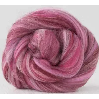 Ovčí rouno Ovčí rouno česané - tmavě růžový melír
