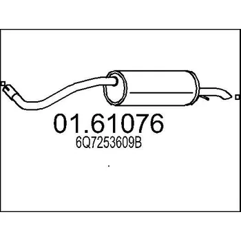 Auto-moto Zadní tlumič výfuku MTS 01.61076