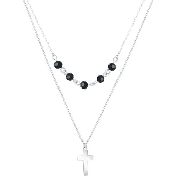 Náhrdelník stříbrný náhrdelník s onyxem