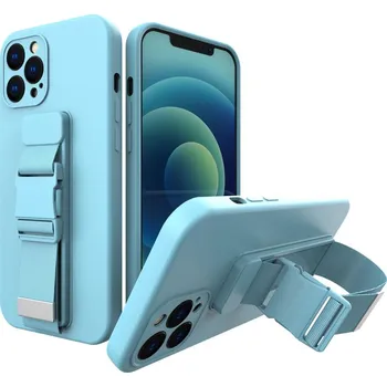 Pouzdro na mobilní telefon Forcell Pouzdro na mobil s popruhem Rope Case iPhone 8 Plus / iPhone 7 Plus , modrá, 9145576217214