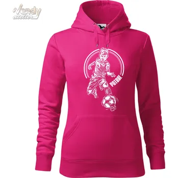 Pánská mikina Mikina - Fotbal Barva: Purpurová (40), Velikost: XS, Střih: Dámské