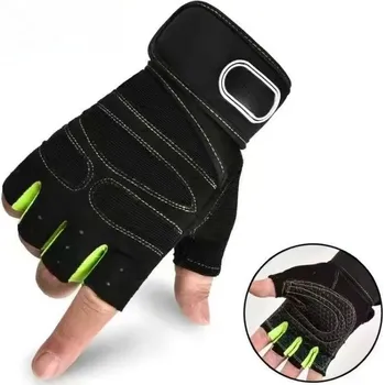 Fitness rukavice Sportovní fitness rukavice pro muže a ženy - Zelená,XL