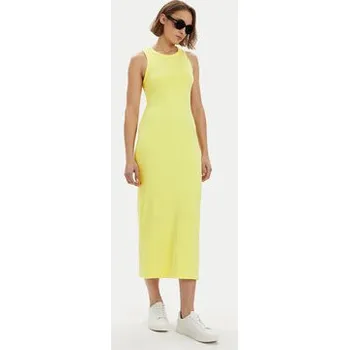 Dámské šaty Tommy Hilfiger Letní šaty WW0WW38838 Žlutá Slim Fit M
