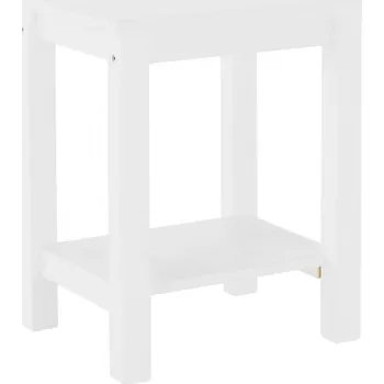 Noční stolek Noční stolek, masív / bílá, FOSIL