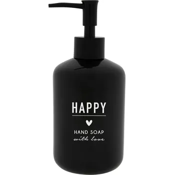 Dávkovač mýdla Bastion Collections DÁVKOVAČ MÝDLA black in white, 8x18cm LI-SOAP 002 BL