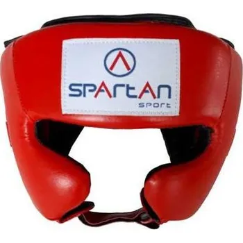 Chránič hlavy na box a bojový sport BOX chránič hlavy SPARTAN 1169 červená