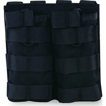 Airsoft Pouzdro MOLLE na 2 zásobníky M4 otevřené (černé) - Delta Armory