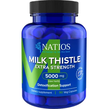 Natios Milk Thistle Extra Strength 5000 mg 90 cps.