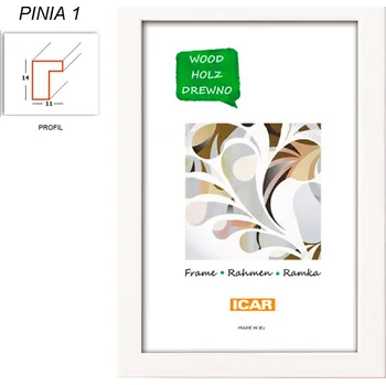 Digitální fotorámeček Rámeček dřevěný Icar PINIA 01 18x24 bílý