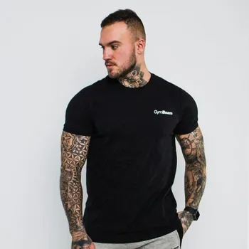 Pánské tričko GymBeam Tričko Basic Black L - černá