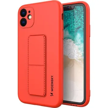 Wozinsky Kickstand flexibilní silikonové pouzdro se stojánkem pro Samsung Galaxy A11 / M11 , červená