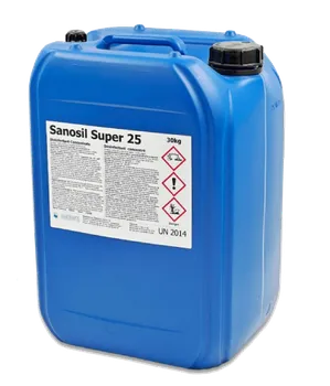 Přípravek na úpravu a dezinfekci vody Sanosil Super 25 Ag antivirový dezinfekční prostředek 25 l