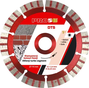 Řezný kotouč Kotouč řezný diamantový PRO5 - DTS 115 mm