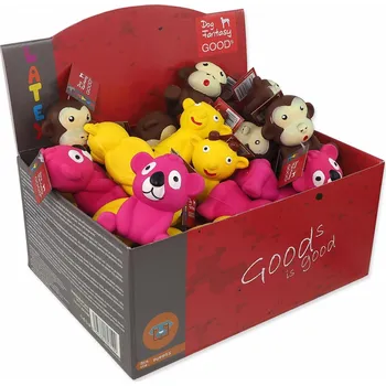 Hračka pro psa Dog fantasy Displej Hračky Latex Animals 2 set 36ks