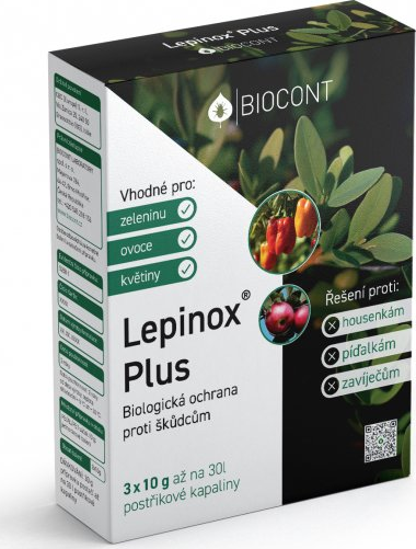 Lepinox Plus Biologická ochrana proti škůdcům 3 x 10 g Ochrana rostlin proti housenkám